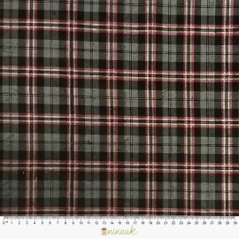 MICROPANA CUADROS NEGRO, GRIS Y FUCSIA